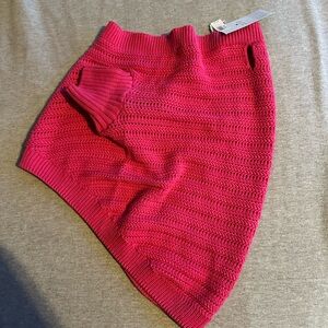 NWT Pink Knit Dog Sweater